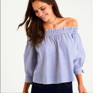 3/$20 Plus Size Off the Shoulder American Eagle Top